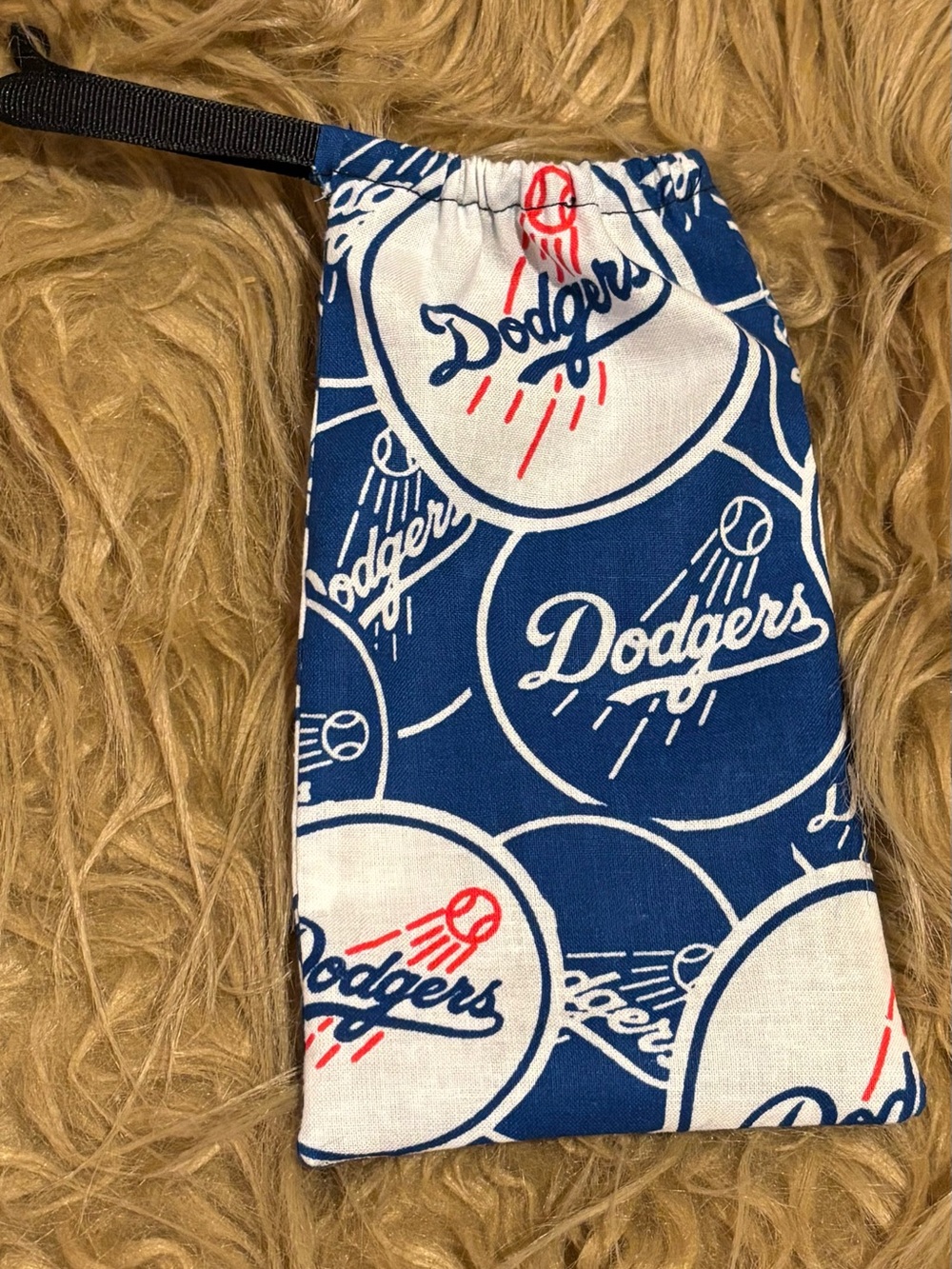 Los Angeles Dodgers Phone Pouch Bag 7”x4”Handmade